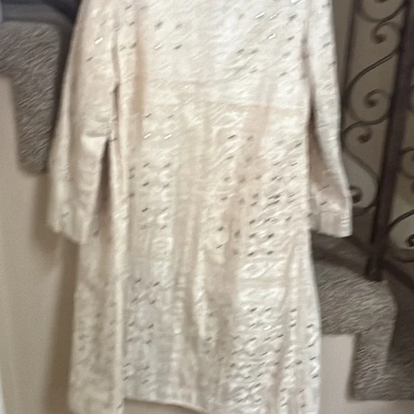 NWT Vintage 2000 Susan Lazar Bloomingdale’s Cream Coat Sz 6 Vogue Runway Piece - Picture 8 of 10